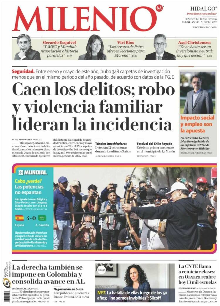 Portada de Milenio de Hidalgo (M&eacute;xico)