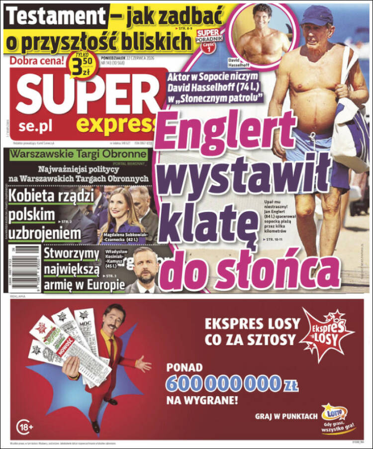 Portada de Super Express (Polonia)