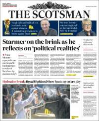 Portada de The Scotsman (Reino Unido)