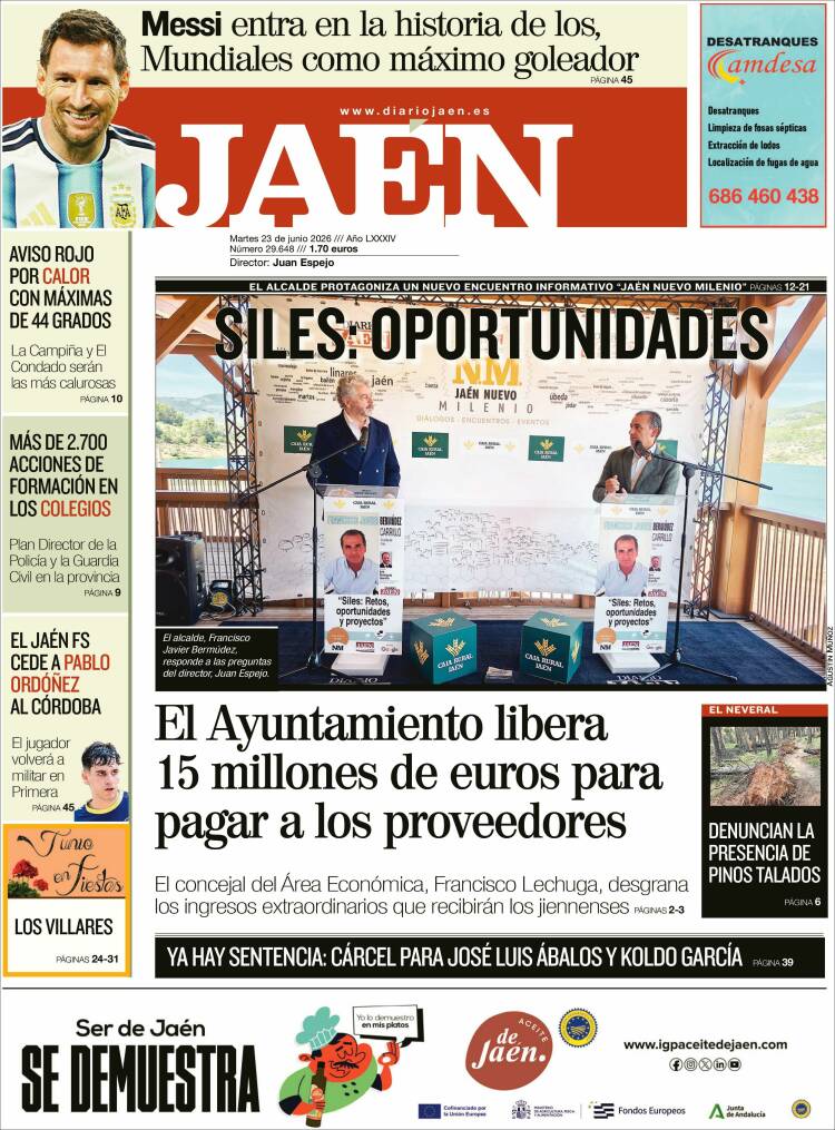 Portada de Diario Jaén (Espa&ntilde;a)