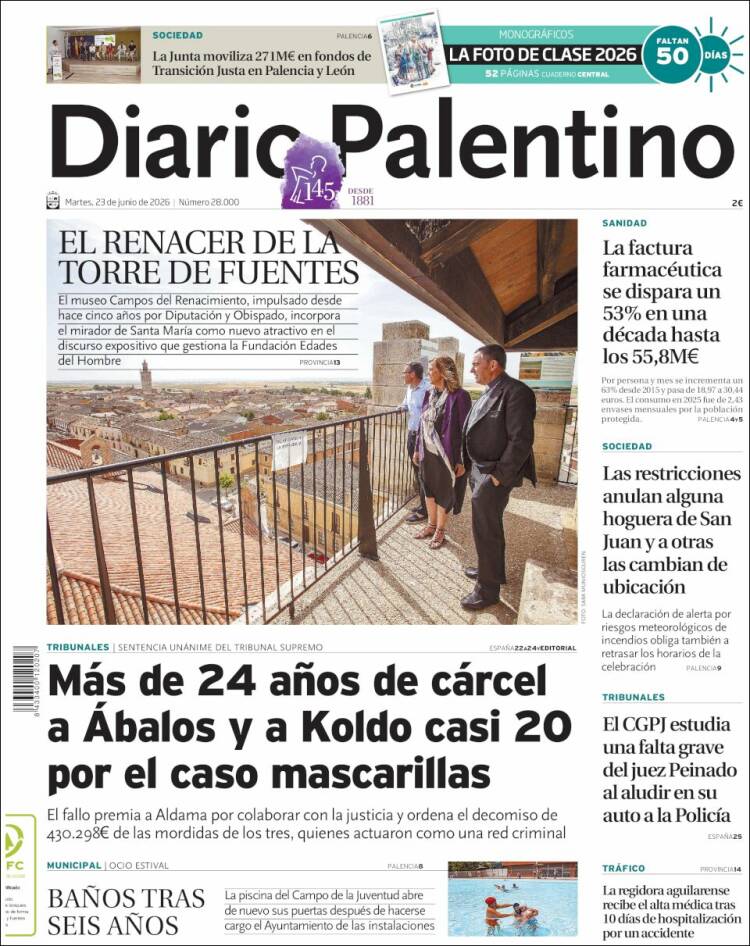 Portada de Diario Palentino (Espa&ntilde;a)