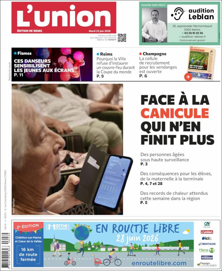 Portada de L'Union (Francia)