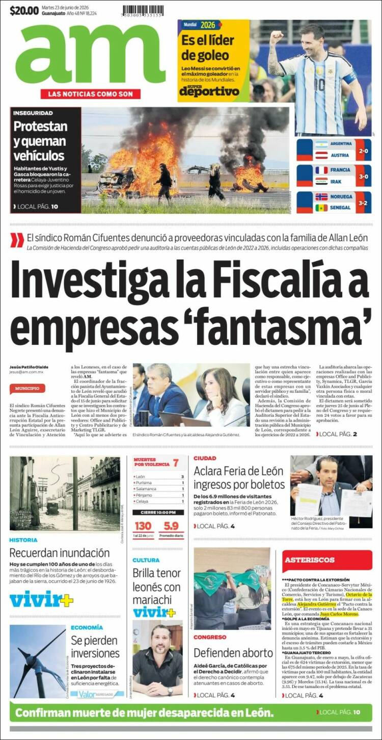 Portada de Al Día A.M. (M&eacute;xico)