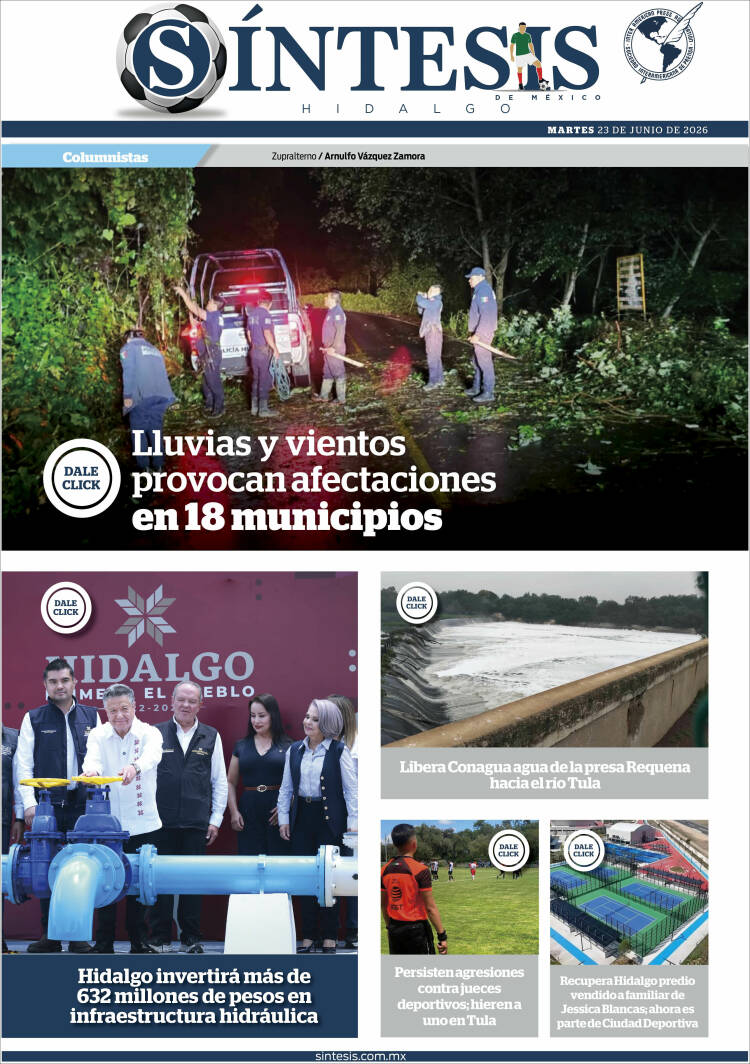 Portada de Sistesis - Hidalgo (M&eacute;xico)