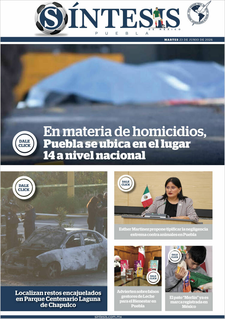Portada de Síntesis - Puebla (M&eacute;xico)