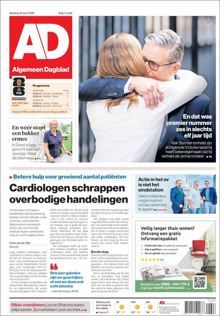 Portada de AD (Pa&iacute;ses Bajos)