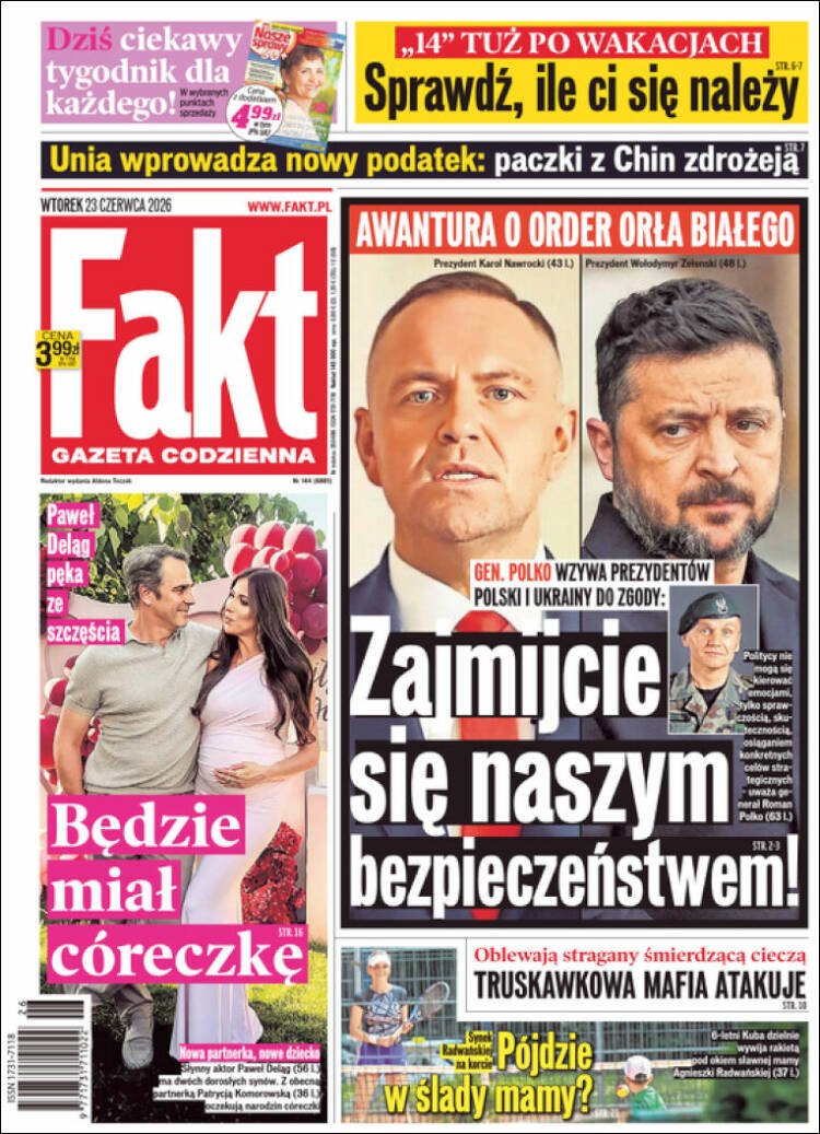 Portada de Fakt (Polonia)