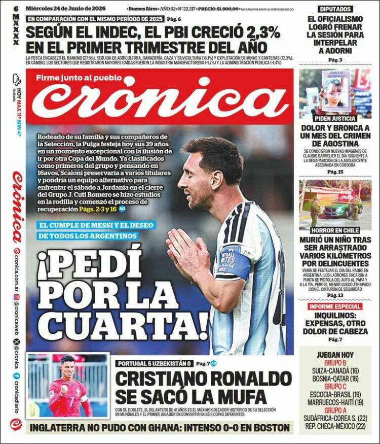 Portada de La Voz del Chaco (Argentina)