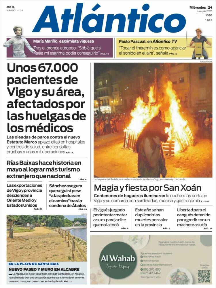 Portada de Atlántico Diario (Espa&ntilde;a)