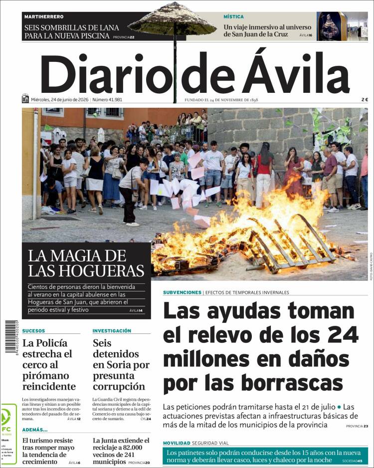 Portada de Diario de Ávila (Espa&ntilde;a)