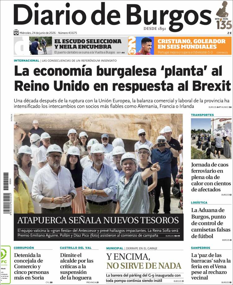 Portada de Diario de Burgos (Espa&ntilde;a)