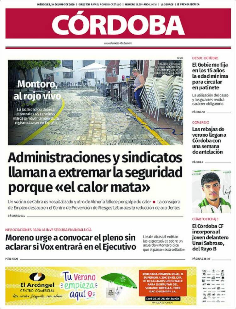 Portada de Diario de Córdoba (Espa&ntilde;a)