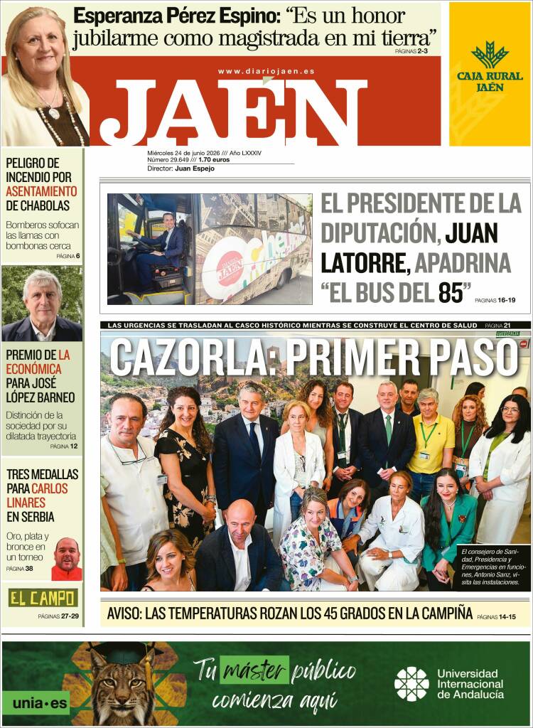 Portada de Diario Jaén (Espa&ntilde;a)