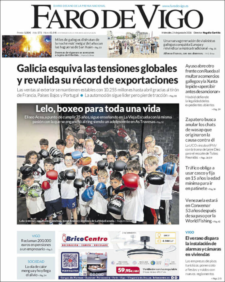 Portada de Faro de Vigo (Espa&ntilde;a)