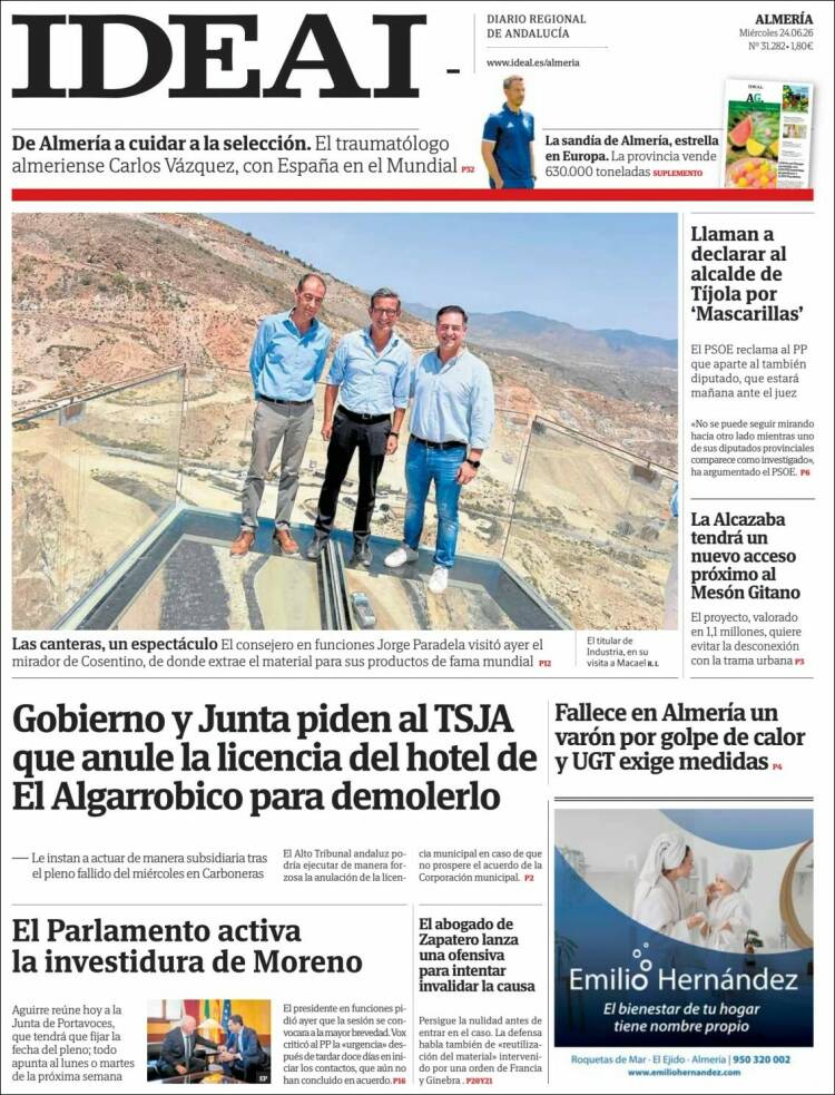 Portada de Ideal Almeria (Espa&ntilde;a)