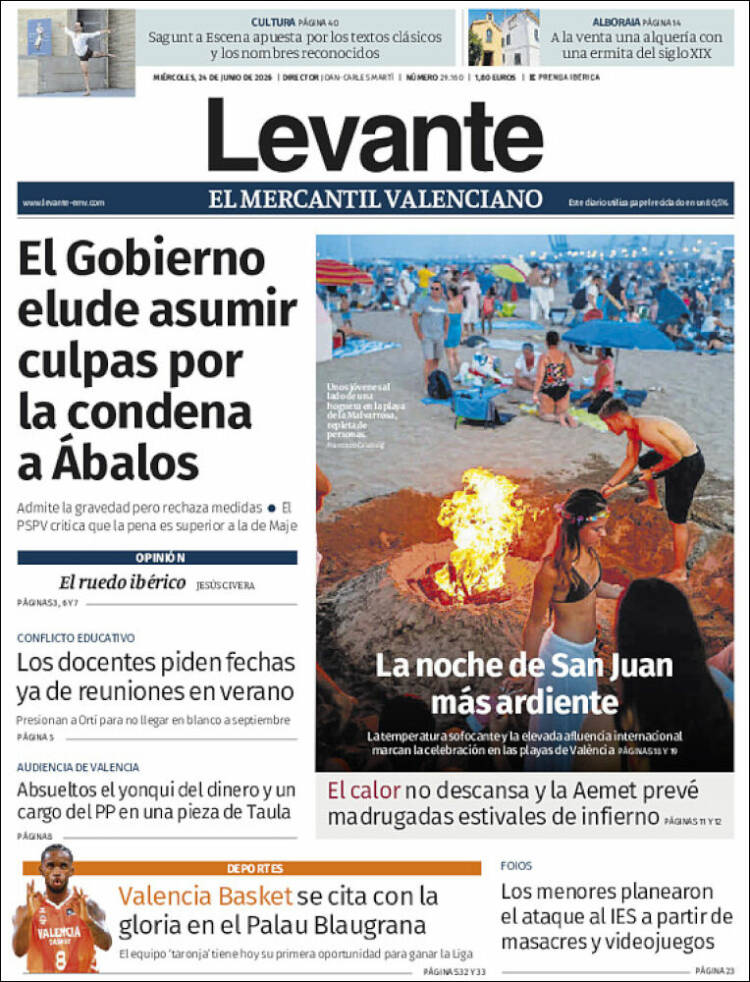 Portada de Levante (Espa&ntilde;a)