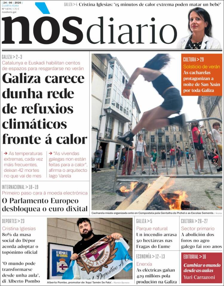 Portada de Nòs Diario (Espa&ntilde;a)