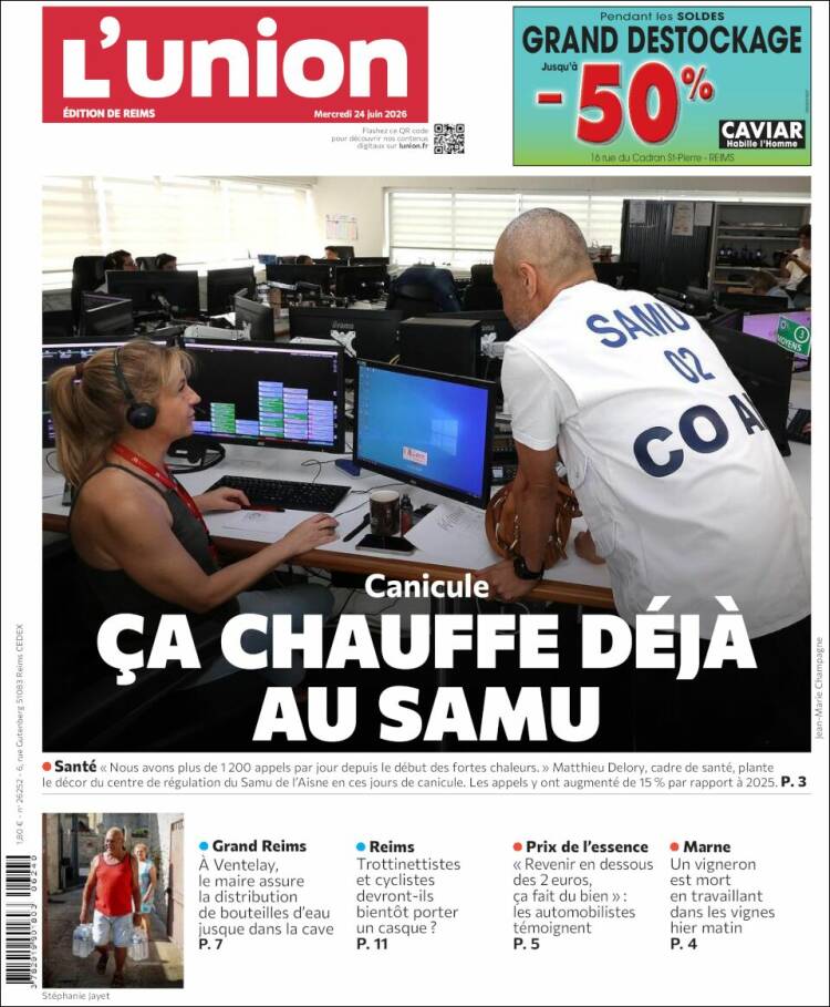 Portada de L'Union (Francia)