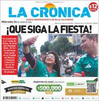 Portada de La Crónica de Baja California (M&eacute;xico)