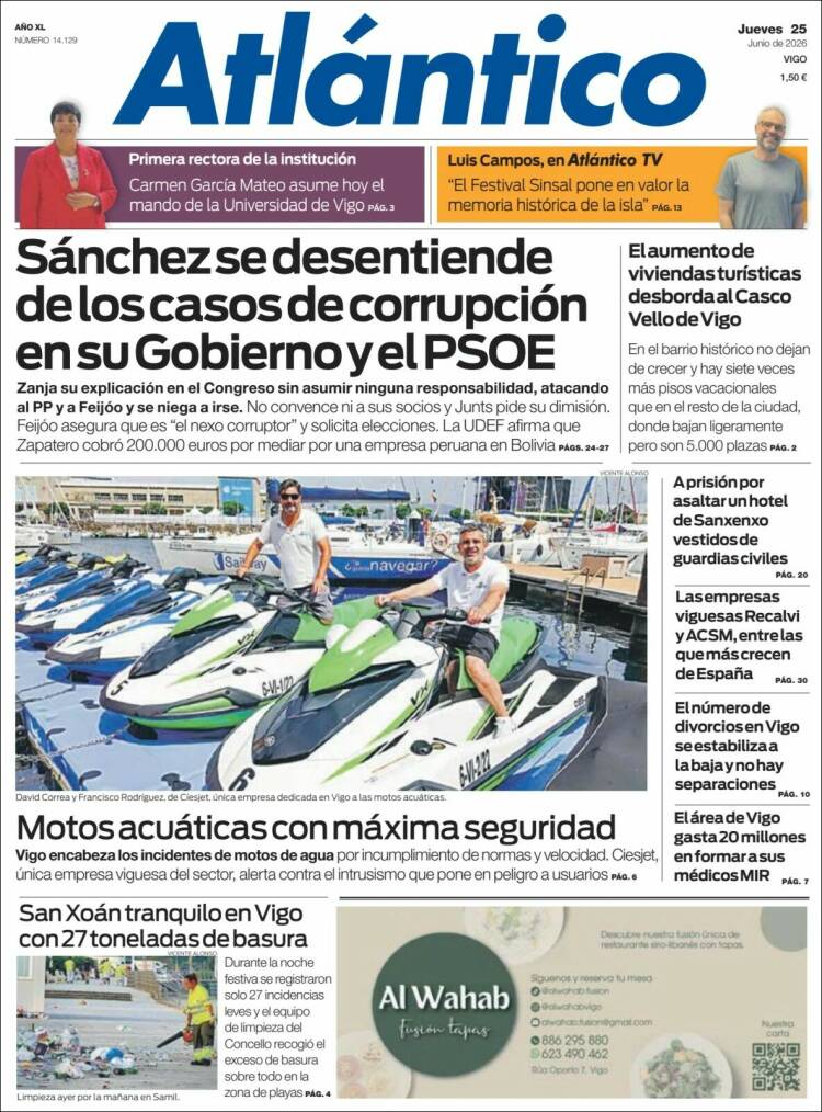 Portada de Atlántico Diario (Espa&ntilde;a)