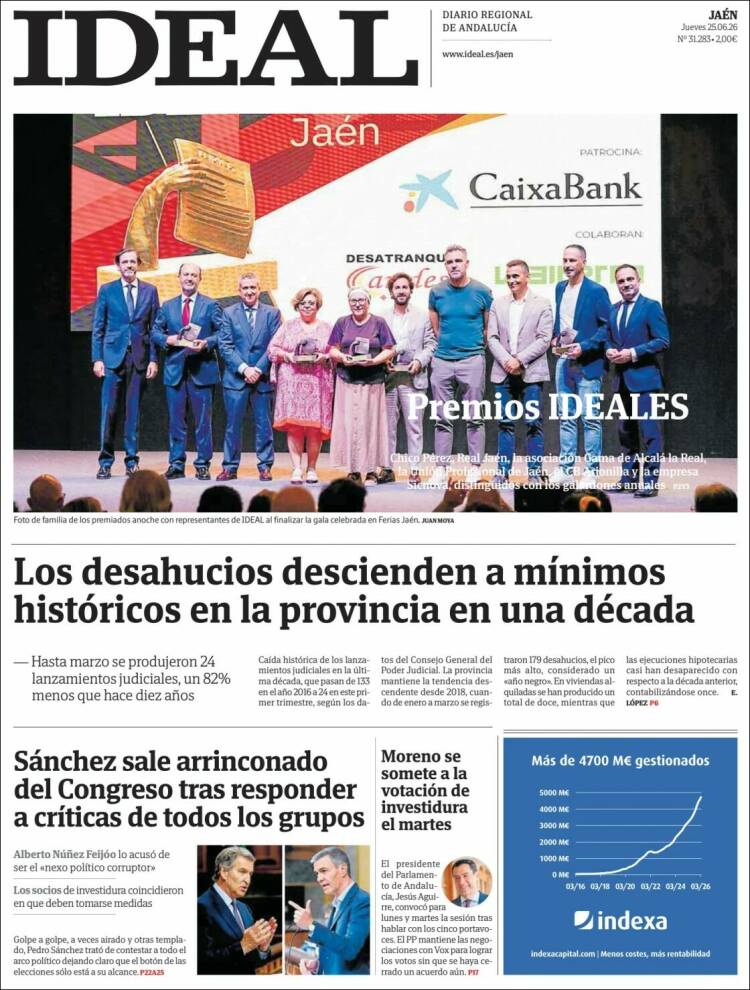 Portada de El Ideal de Jaén (Espa&ntilde;a)