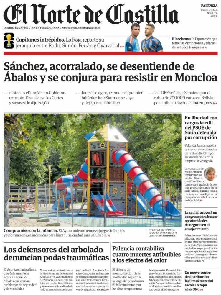Portada de Norte de Castilla - Palencia (Espa&ntilde;a)