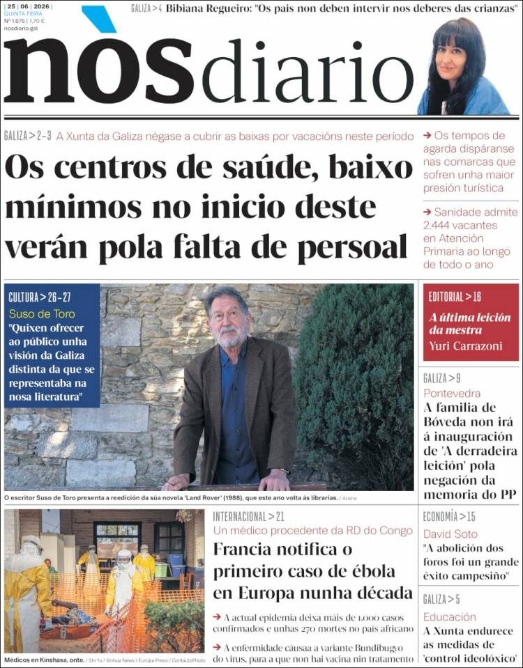Portada de Nòs Diario (Espa&ntilde;a)
