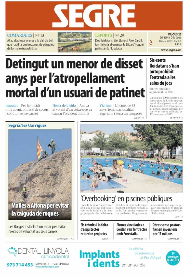 Portada de Segre (Espa&ntilde;a)
