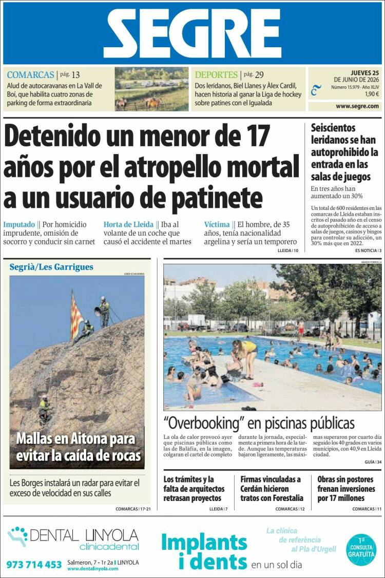 Portada de Segre  (Espa&ntilde;a)