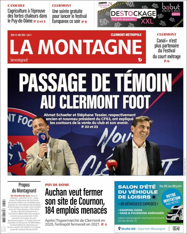 Portada de La Montagne (Francia)