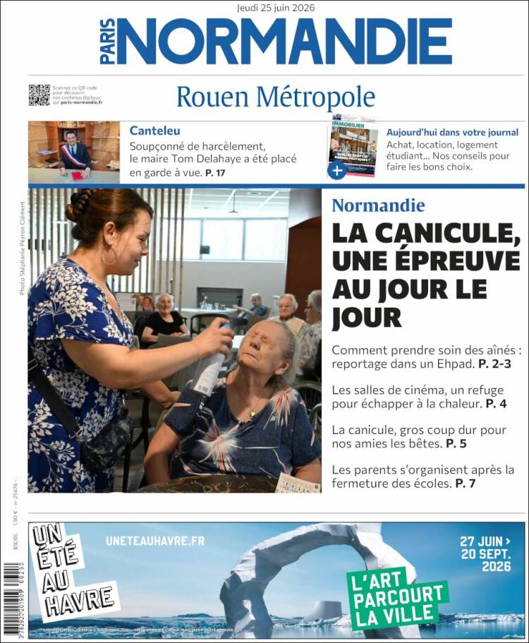 Portada de Paris Normandie (Francia)
