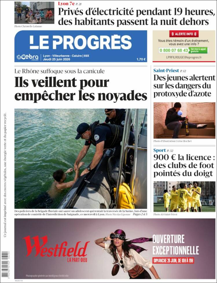 Portada de Progres de Fecamp (Francia)