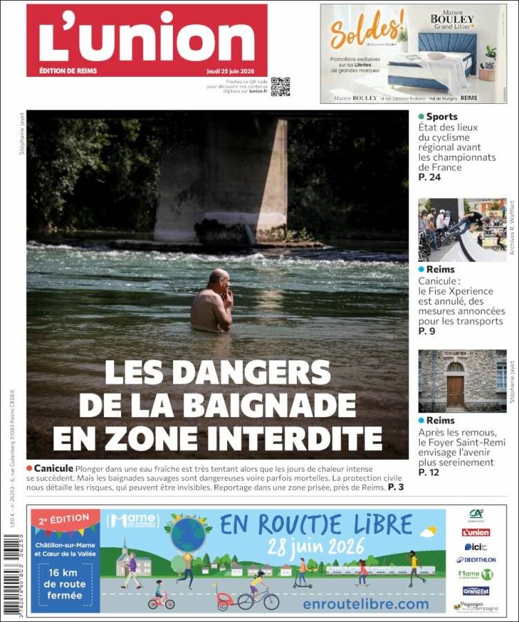 Portada de L'Union (Francia)