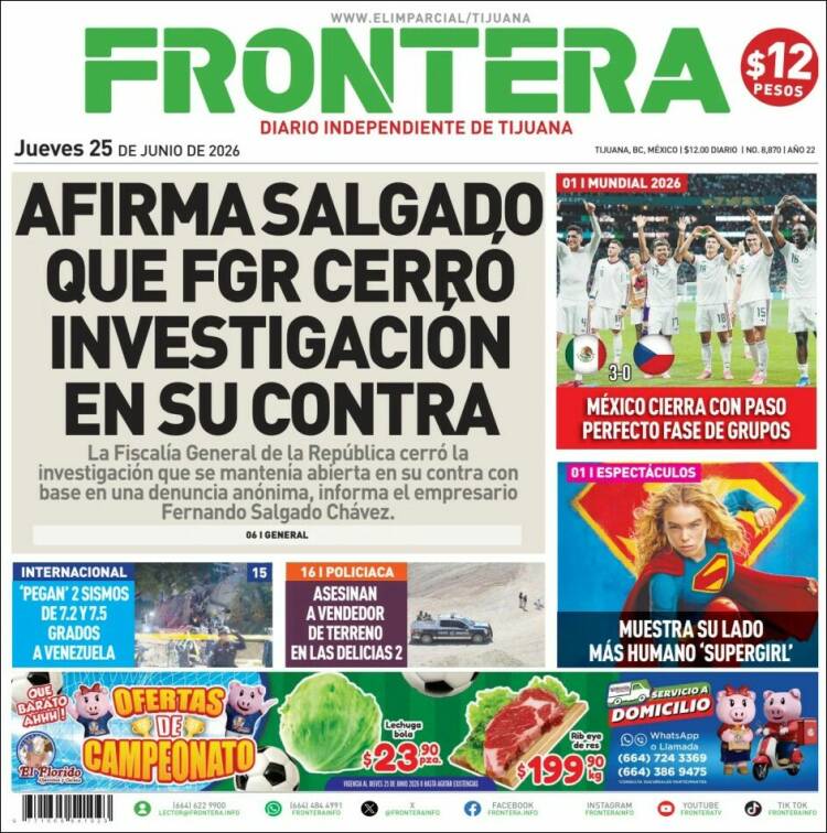 Portada de Frontera (M&eacute;xico)