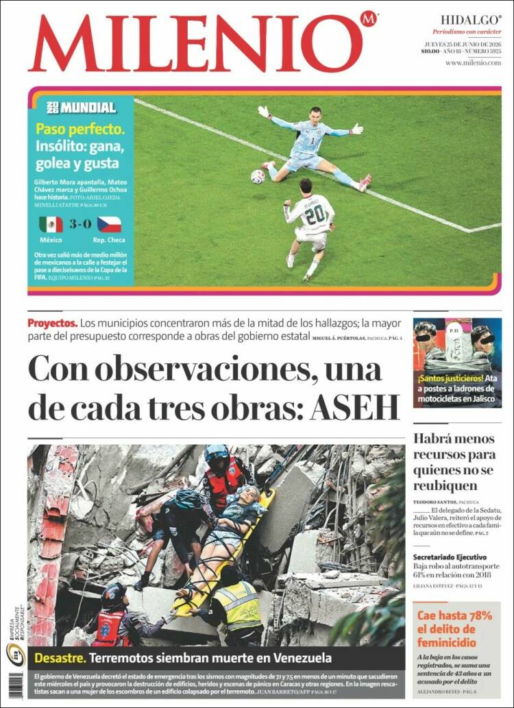 Portada de Milenio de Hidalgo (M&eacute;xico)