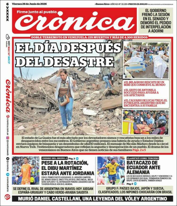 Portada de La Voz del Chaco (Argentina)