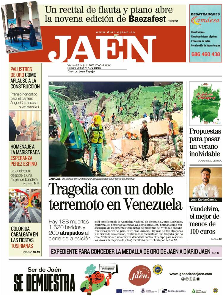 Portada de Diario Jaén (Espa&ntilde;a)