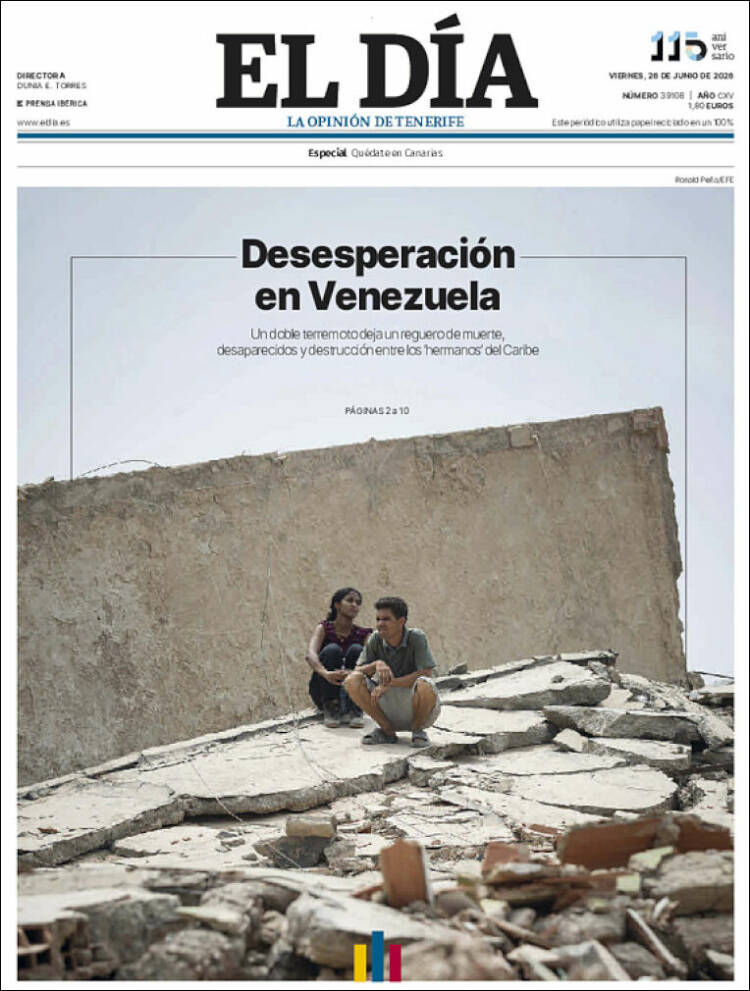 Portada de El Día (Espa&ntilde;a)