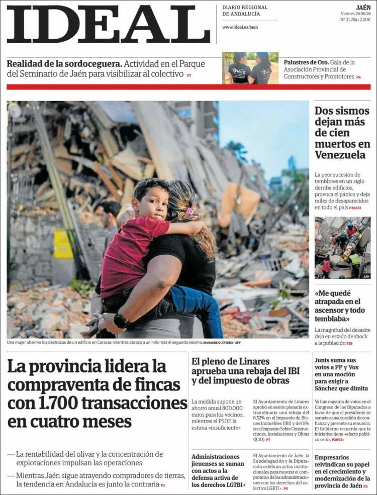 Portada de El Ideal de Jaén (Espa&ntilde;a)