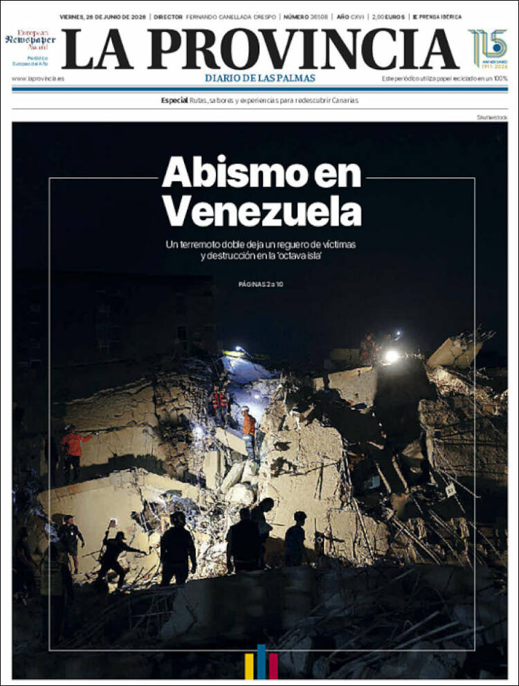 Portada de La Provincia (Espa&ntilde;a)