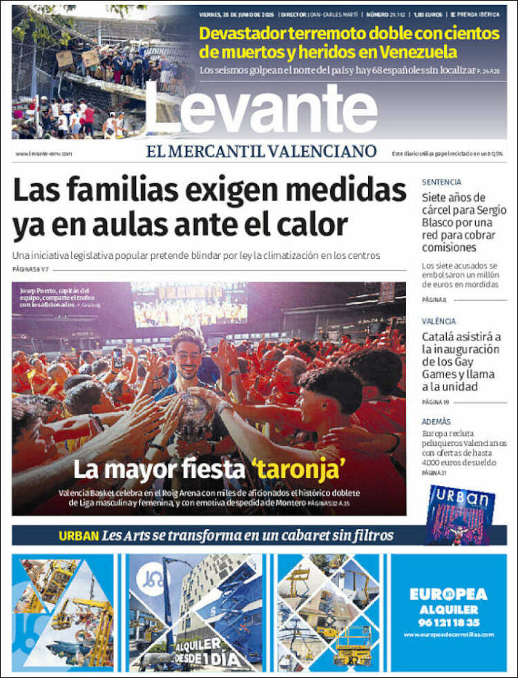 Portada de Levante (Espa&ntilde;a)