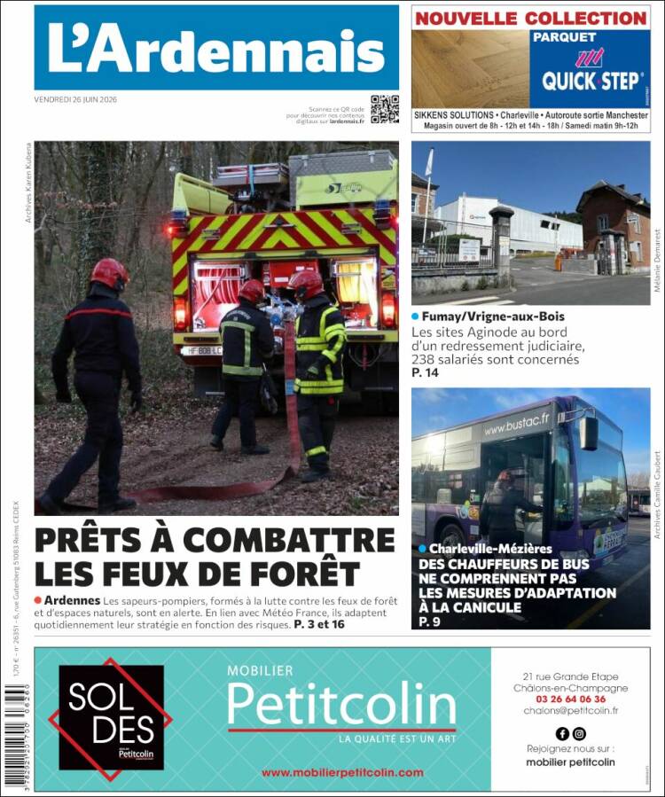 Portada de L'Ardenais (Francia)