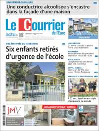 Portada de Le Courrier de l'Ouest (Francia)