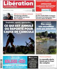 Portada de Libération Champagne (Francia)