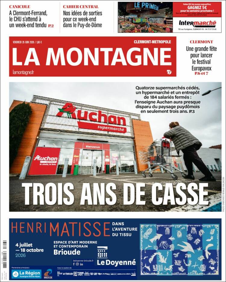 Portada de La Montagne (Francia)