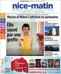 Portada de Nice-Matin (Francia)