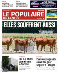 Portada de Le Populaire du Centre (Francia)