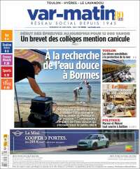 Portada de Var-Matin (Francia)