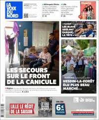 Portada de La Voix du Nord (Francia)