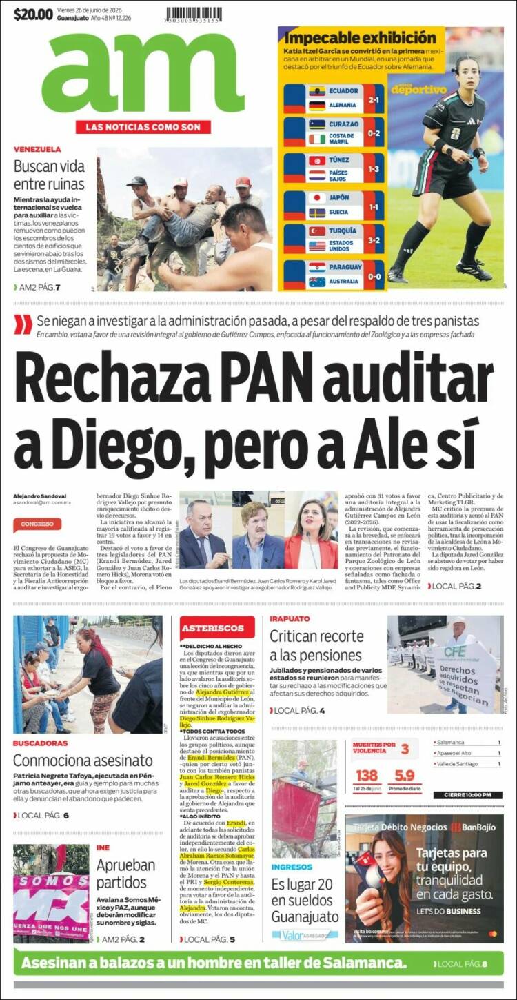 Portada de Al Día A.M. (M&eacute;xico)